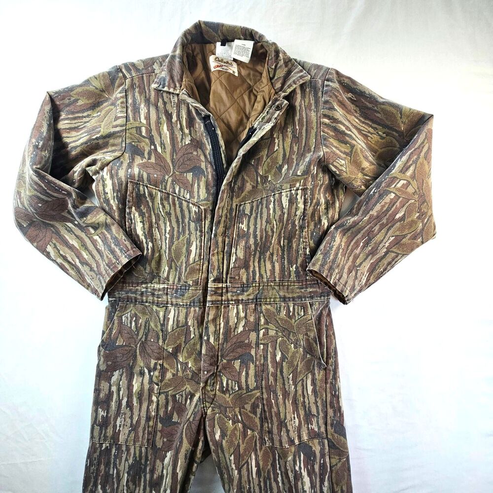 Vintage Cabela's Youth Size 20 Realtree Camo Insulated Hunting Coveralls